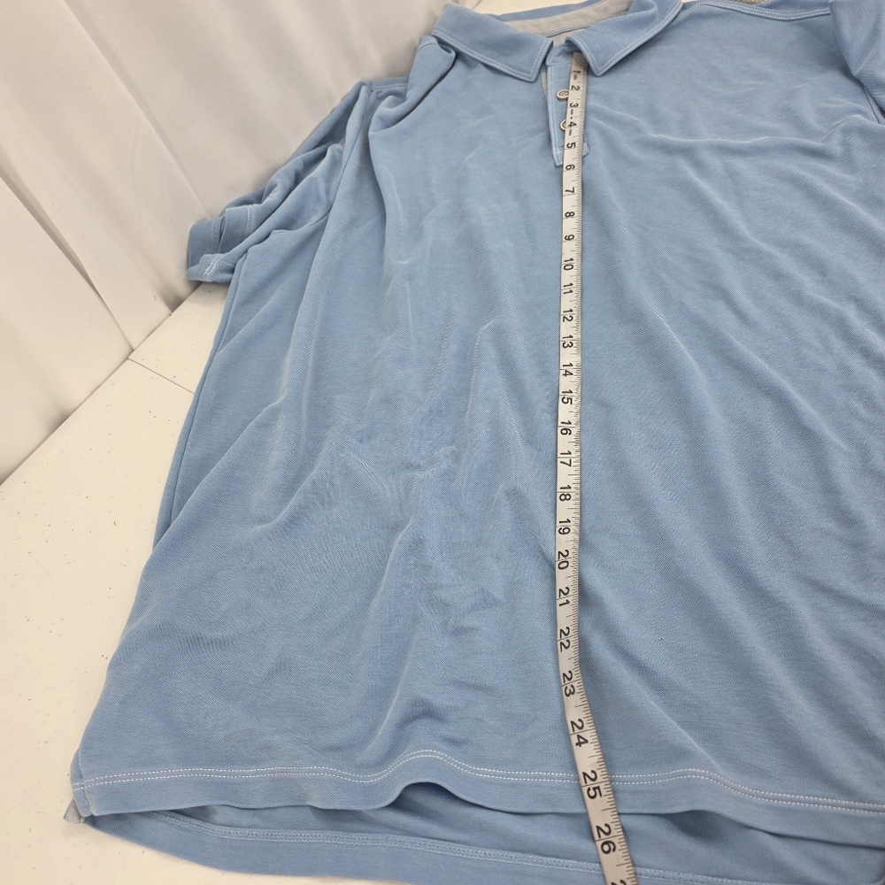 Tommy Bahama Men's Emfielder Short Sleeve Polo Shirt Light Blue Size 3XL Tencel. - Picture 8 of 8